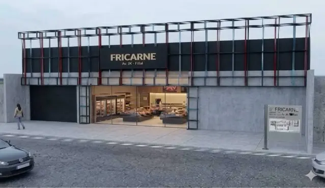 Fachada comercial concluída